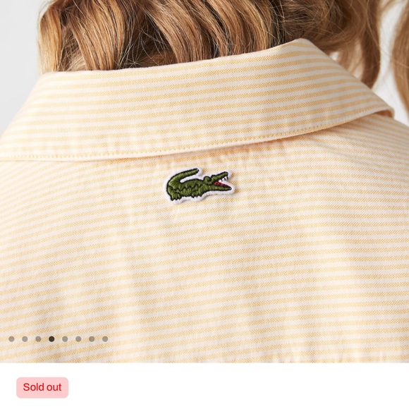 LACOSTE Striped Button-down Long Sleeve Shirt - Picture 3 of 5
